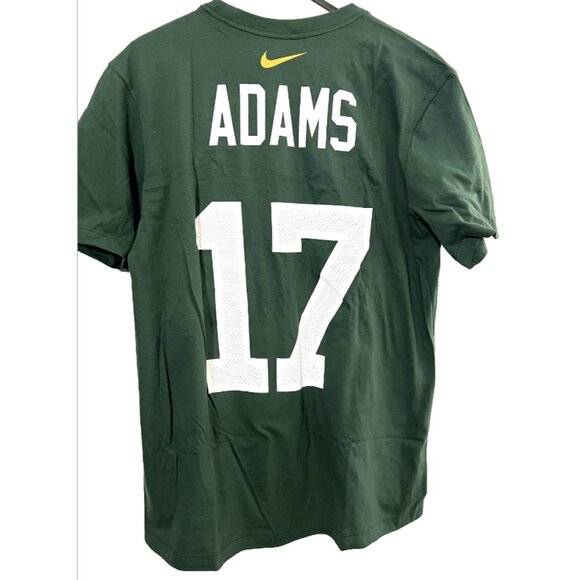 Green Bay Packers Shirt Mens Medium NFL Football Adams 17 Nike Team Apparel NEW - Picture 3 of 6